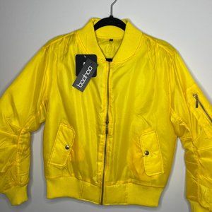 BOOHOO Yellow Bomber Jacket